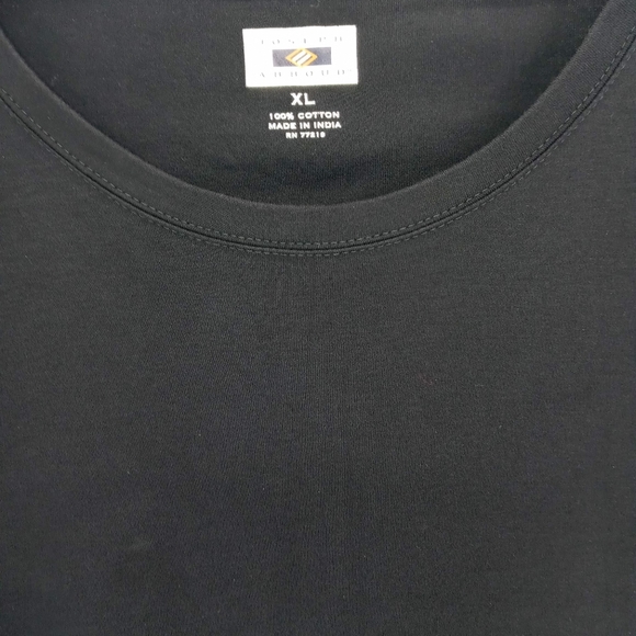 Joseph Abboud 100% Cotton Black Short Sleeve T-Shirt - Picture 6 of 6